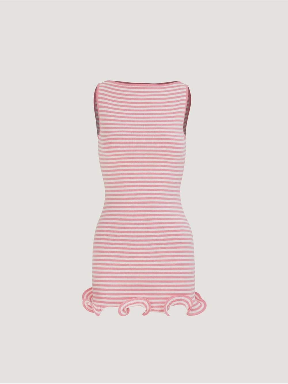 SAME ruffle hem tank mini dress